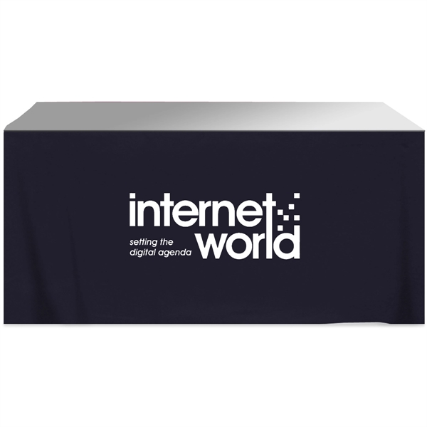 204" x 29" four-sided polyester-cotton twill printed table with hook and... from ASI 61966 HPG / Beacon Promotions