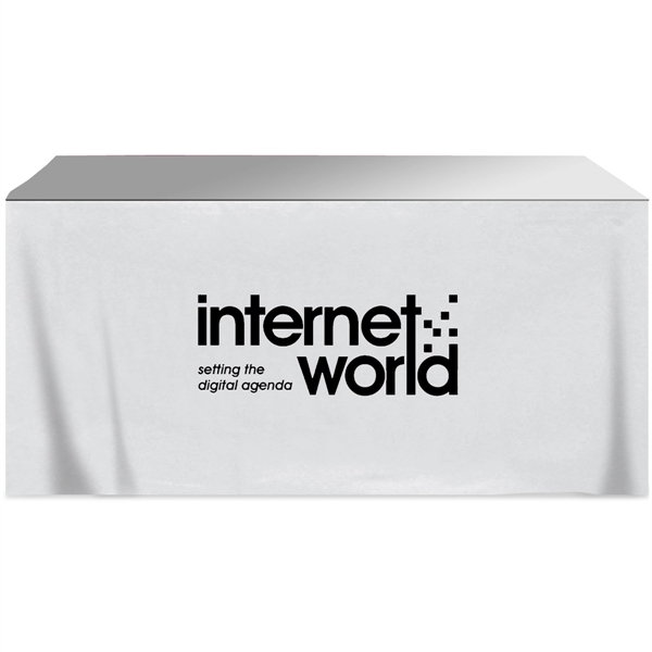 204" x 29" four-sided polyester-cotton twill printed table with hook and... from ASI 61966 HPG / Beacon Promotions