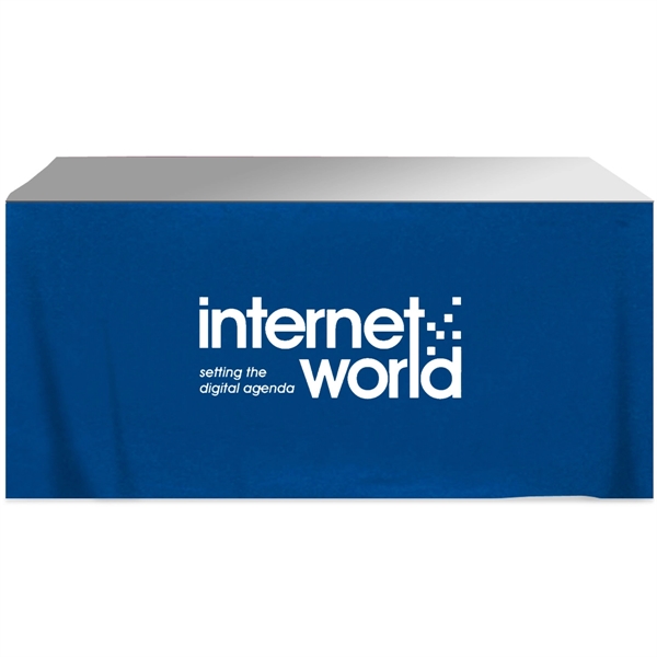 132" x 29" three-sided polyester-cotton twill printed table with hook and... from ASI 61966 HPG / Beacon Promotions