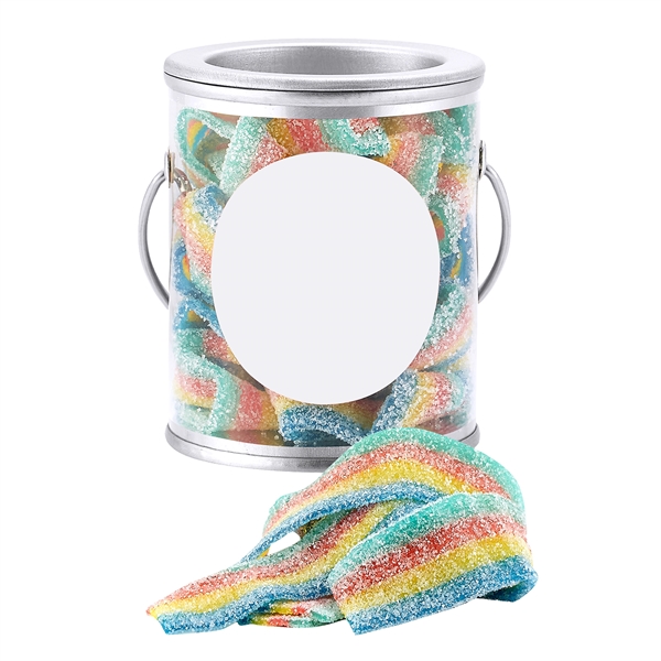 Summer candy pail with rainbow sour bites (1.6 oz.).... from ASI 71685 Midnite Snax®