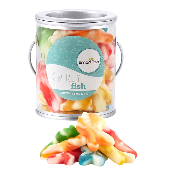 Summer candy pail with gummy swirl fish (2.8 oz.).... from ASI 71685 Midnite Snax®