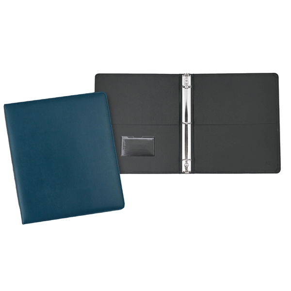 Stratton 1" ring binder made of vinyl with matching black stitching... from ASI 54040 Fey Promo / Fey Binders and Organization Solutions