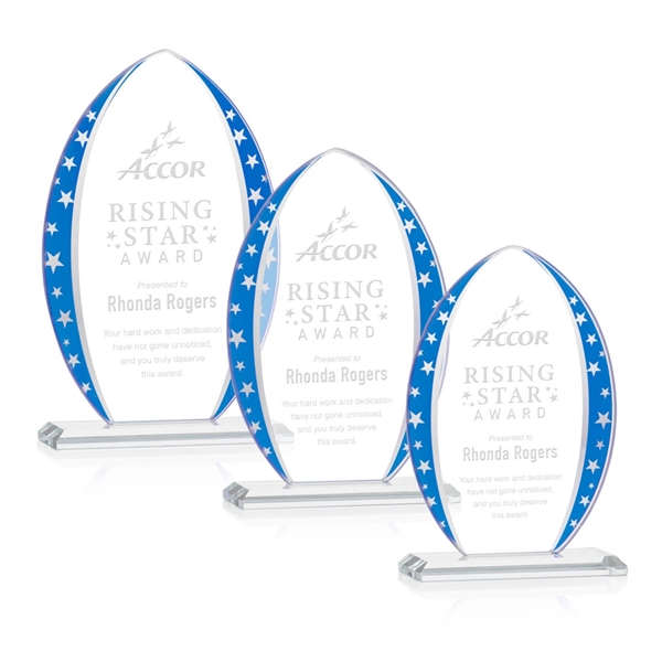 This Starfire Crystal Arrowhead Shaped Award features mirrored star accents and... from ASI 84592 St Regis Group / St Regis