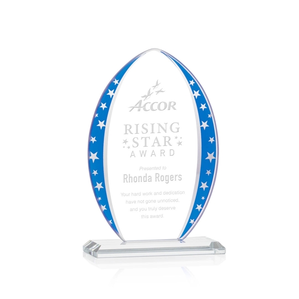This Starfire Crystal Arrowhead Shaped Award features mirrored star accents and... from ASI 84592 St Regis Group / St Regis