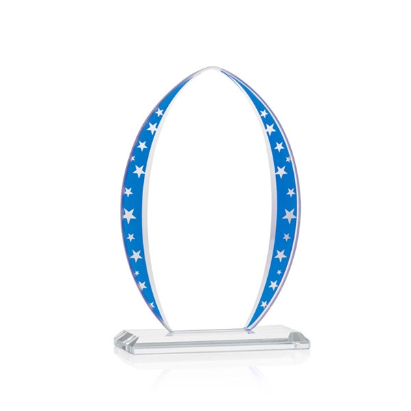 This Starfire Crystal Arrowhead Shaped Award features mirrored star accents and... from ASI 84592 St Regis Group / St Regis