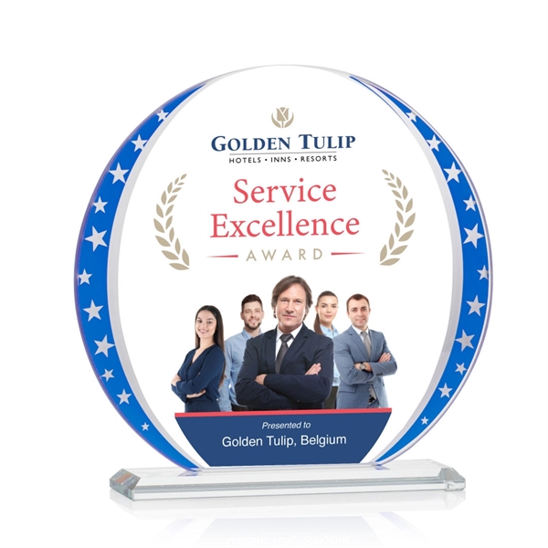 Mystique Circle VividPrint™ Award... from ASI 84592 St Regis Group / St Regis