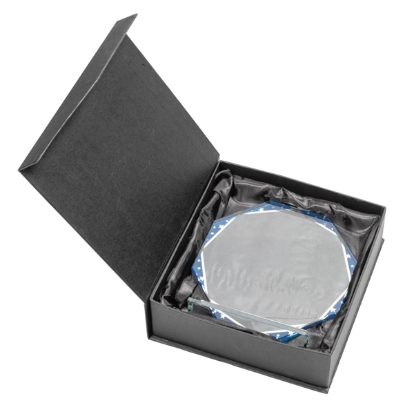 The Mystique Octagon Award features mirrored star accents and a blue... from ASI 84592 St Regis Group / St Regis