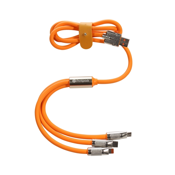 A stylish and unique looking 3-in-1 Charging Cable available in multiple... from ASI 91435 Tomax USA / Tomax
