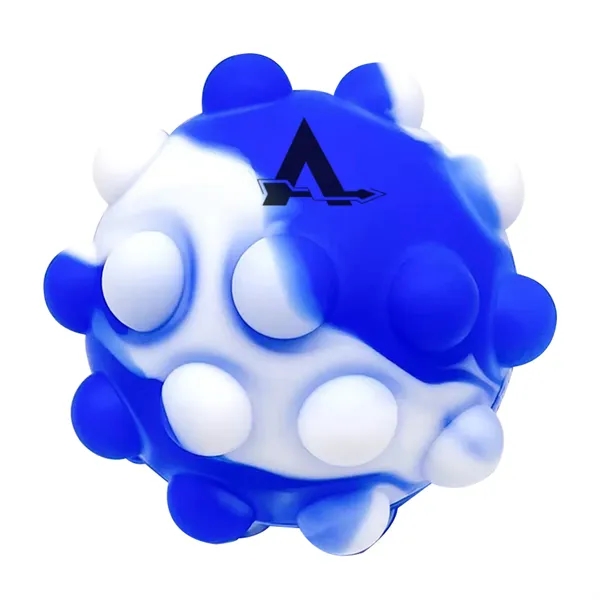 2.5" x 2.5" x 2.5" Push Pop silicone fidget ball with... from ASI 63549 Jornik Manufacturing Corp