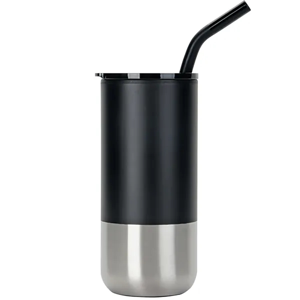 16 oz. Cabo Stainless Tumbler with Straw... from ASI 80060 VisionUSA