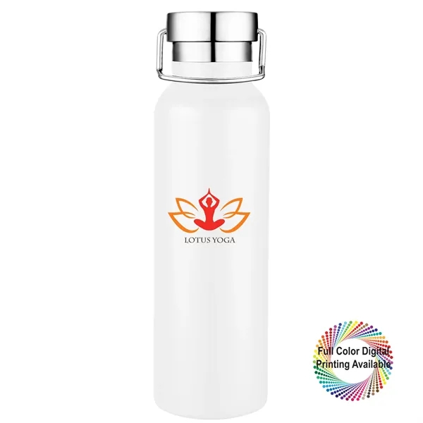 20 oz. stainless steel vacuum-insulated bottle with attached handle and screw-on... from ASI 80060 VisionUSA