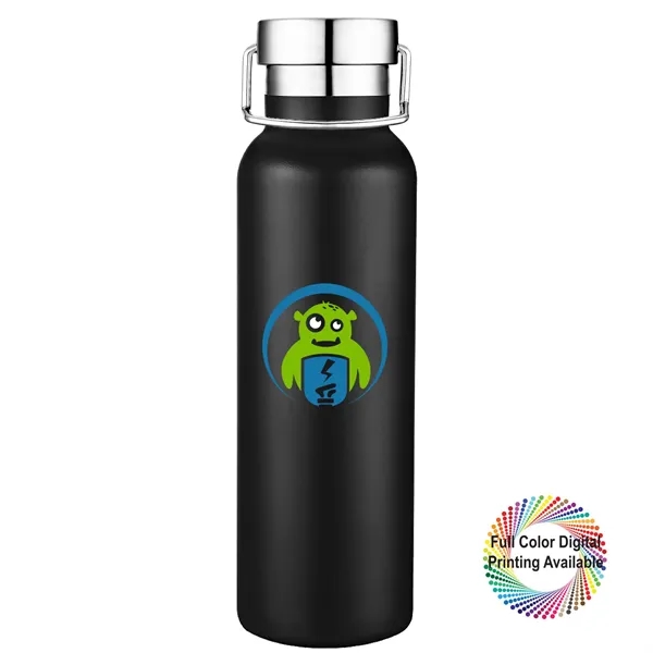 20 oz. stainless steel vacuum-insulated bottle with attached handle and screw-on... from ASI 80060 VisionUSA