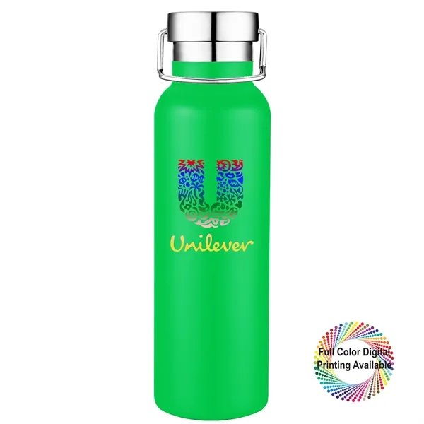 20 oz. stainless steel vacuum-insulated bottle with attached handle and screw-on... from ASI 80060 VisionUSA