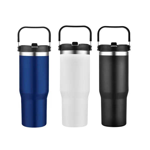 30 oz. stainless steel water bottle with sip straw... from ASI 34046 Allcasion Travelware Co