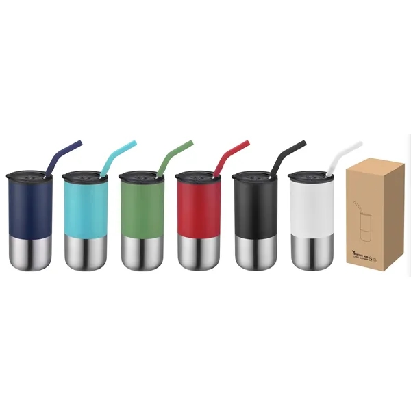 16 oz tumbler with straw... from ASI 34046 Allcasion Travelware Co