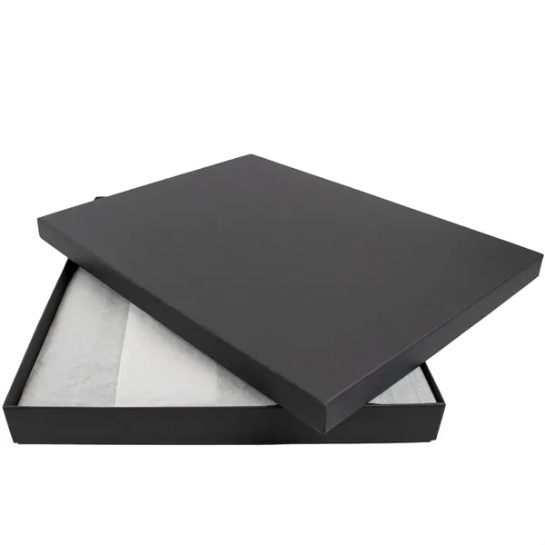 Padded leather folder measuring 12.37"H x 9.62"W x .5"D with a... from ASI 54040 Fey Promo