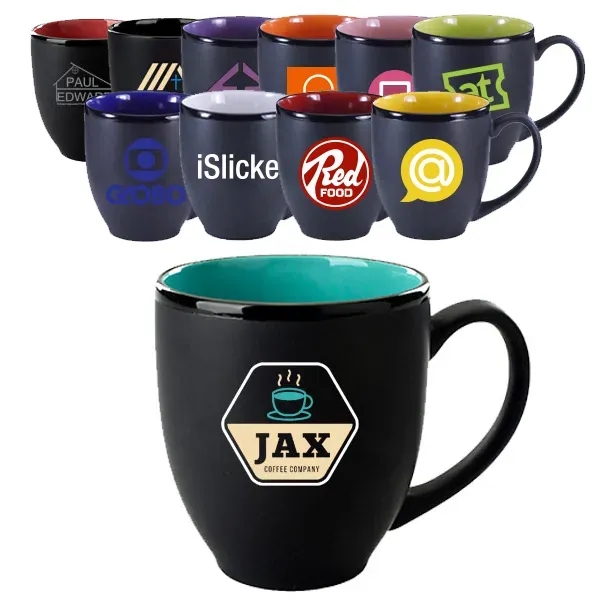 15 Oz Matte Black Out Color In Hilo Bistro Coffee Mug... from ASI 46573 Cooper & Clement Inc