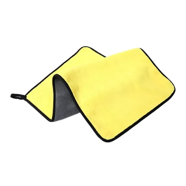 Microfiber cleaning car wash towel plus laser hot stamping on 1... from ASI 37218 Athena Promo (tm)