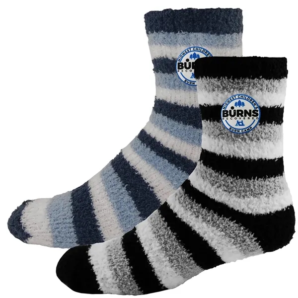 Two Pairs Fashion Fuzzy Feet Combo... from ASI 90160 Suntex Industries