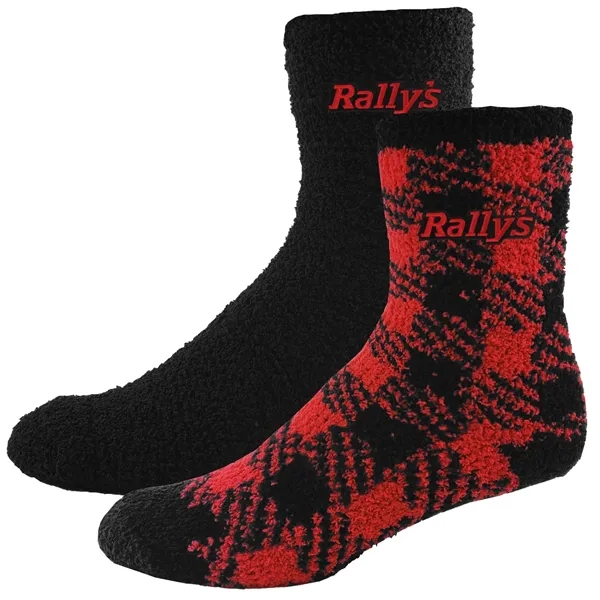 Two Pairs Fashion Fuzzy Feet Combo... from ASI 90160 Suntex Industries