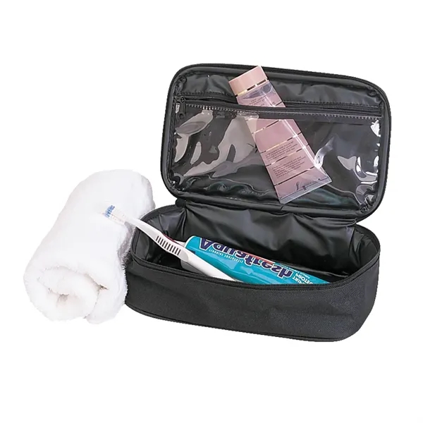 Toiletry travel bag. Handle travel kit with main compartment.... from ASI 31517 Admart Products / Admart Line