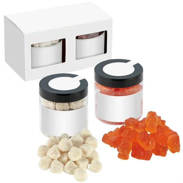 Poppin' Bottles Jar Set includes Champagne Bubbles (3.5 oz), Champagne Gummy... from ASI 71685 Midnite Snax®