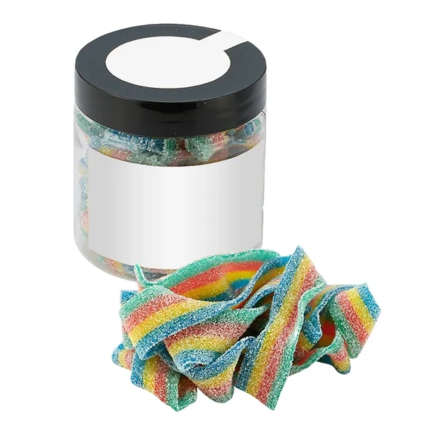 Rainbow Sour Bites (2 oz.) in a single candy jar.... from ASI 71685 Midnite Snax®