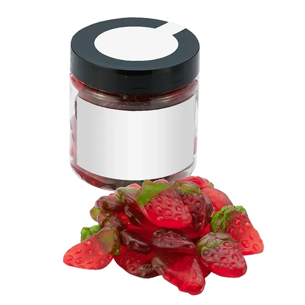 Gummy Strawberries (4 oz.) in a single candy jar.... from ASI 71685 Midnite Snax®