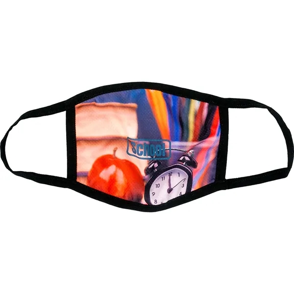TWO-TONED FULL COLOR FABRIC FACE MASK... from ASI 30208 A P Specialties / AP Specialties