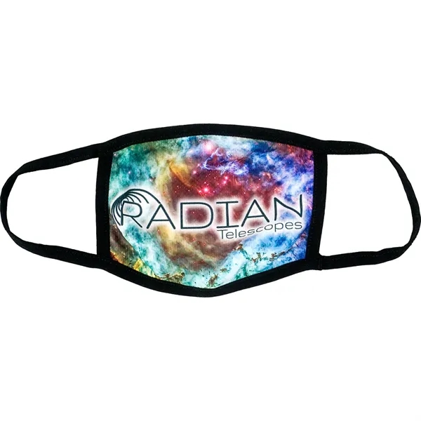 TWO-TONED FULL COLOR FABRIC FACE MASK... from ASI 30208 A P Specialties / AP Specialties