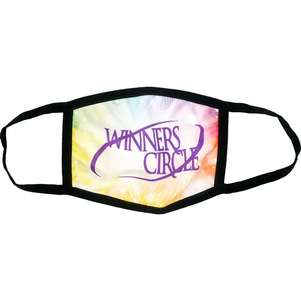 TWO-TONED FULL COLOR FABRIC FACE MASK... from ASI 30208 A P Specialties / AP Specialties