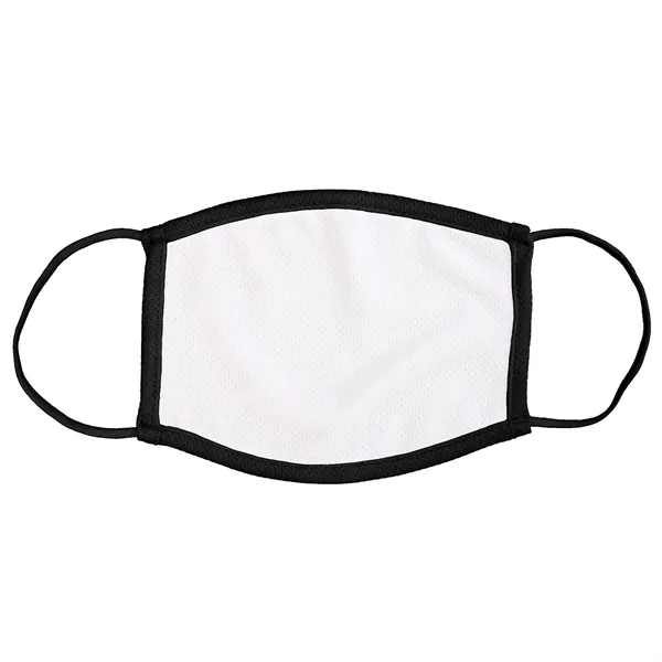 TWO-TONED FULL COLOR FABRIC FACE MASK... from ASI 30208 A P Specialties / AP Specialties