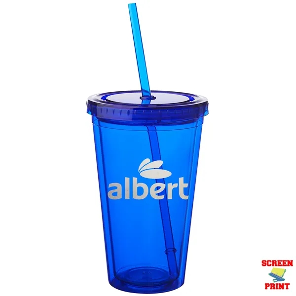 20 oz. Journey Double Wall Insulated Acrylic Tumbler with Screw-on Lid... from ASI 80060 VisionUSA