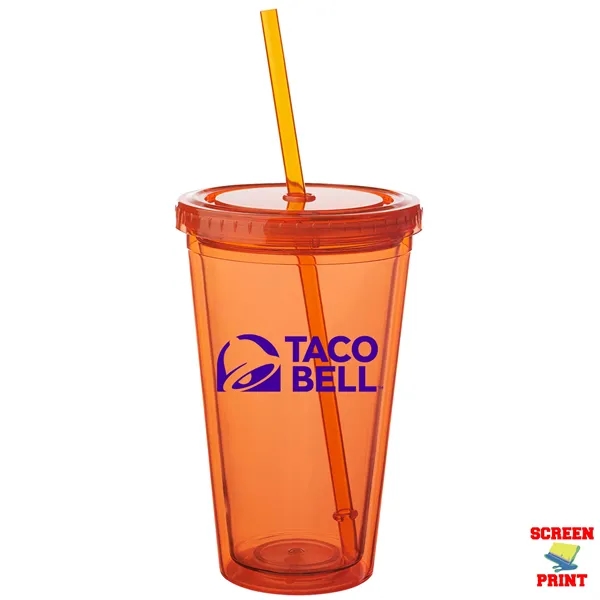 20 oz. Journey Double Wall Insulated Acrylic Tumbler with Screw-on Lid... from ASI 80060 VisionUSA