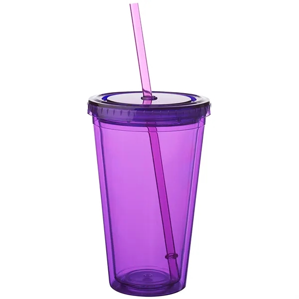 16 oz Journey Double Wall Insulated Acrylic Tumbler with Screw-on Lid... from ASI 80060 VisionUSA