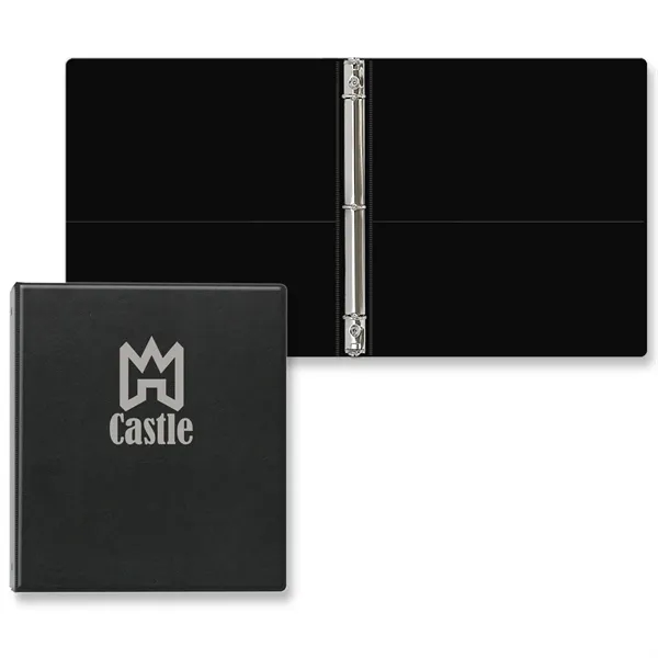 3/4" Round three ring binder made of executive vinyl with front... from ASI 54040 Fey Promo / Fey Binders and Organization Solutions