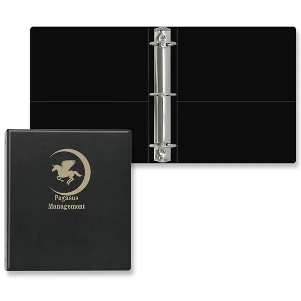 2" Round three ring binder made of executive vinyl with front... from ASI 54040 Fey Promo / Fey Binders and Organization Solutions