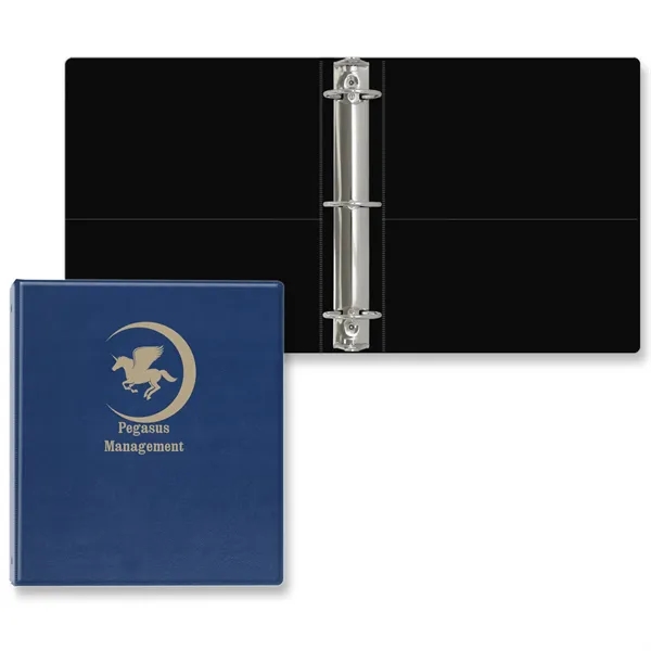 2" Round three ring binder made of executive vinyl with front... from ASI 54040 Fey Promo / Fey Binders and Organization Solutions