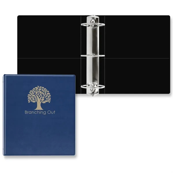 3" Round three ring binder made of executive vinyl with front... from ASI 54040 Fey Promo / Fey Binders and Organization Solutions