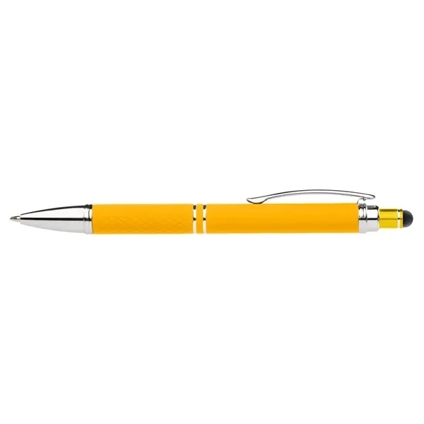 Click action aluminum ballpoint stylus pen with a soft-touch rubberized finish.... from ASI 68190 Lungsal / Lungsal