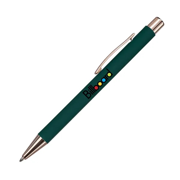 Click action aluminum ballpoint pen with rose gold colored accents.... from ASI 68190 Lungsal / Lungsal