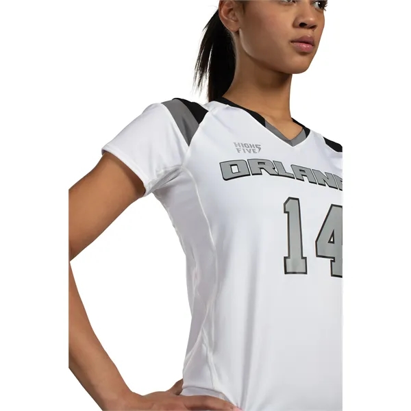 Girls Truhit Tri-Color Short Sleeve Jersey with color secure® technology.... from ASI 37461 Augusta Sportswear