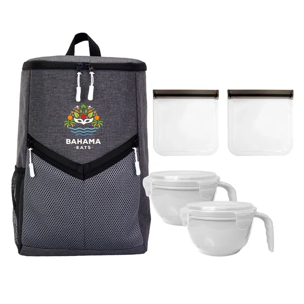 VICTORY NOODLE & SANDWICH COOLER BACKPACK SET... from ASI 30208 A P Specialties / AP Specialties