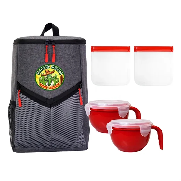 VICTORY NOODLE & SANDWICH COOLER BACKPACK SET... from ASI 30208 A P Specialties / AP Specialties