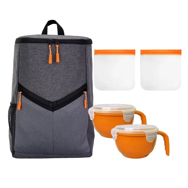 VICTORY NOODLE & SANDWICH COOLER BACKPACK SET... from ASI 30208 A P Specialties / AP Specialties