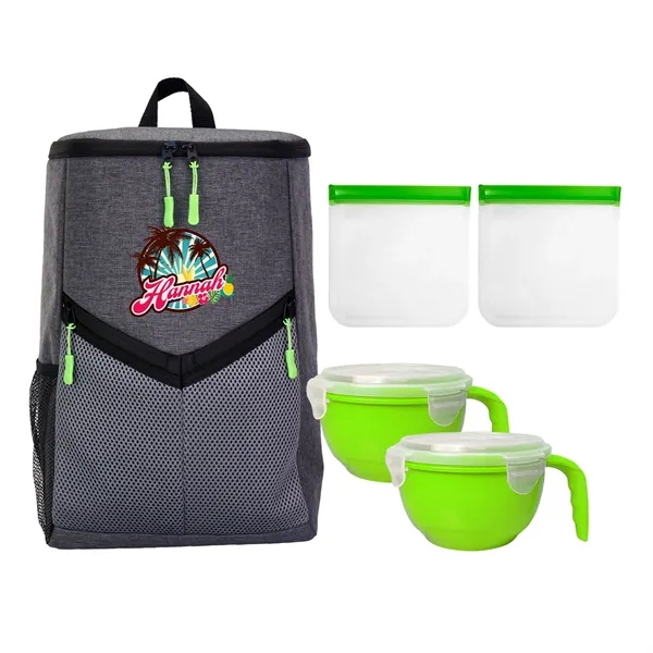 VICTORY NOODLE & SANDWICH COOLER BACKPACK SET... from ASI 30208 A P Specialties / AP Specialties