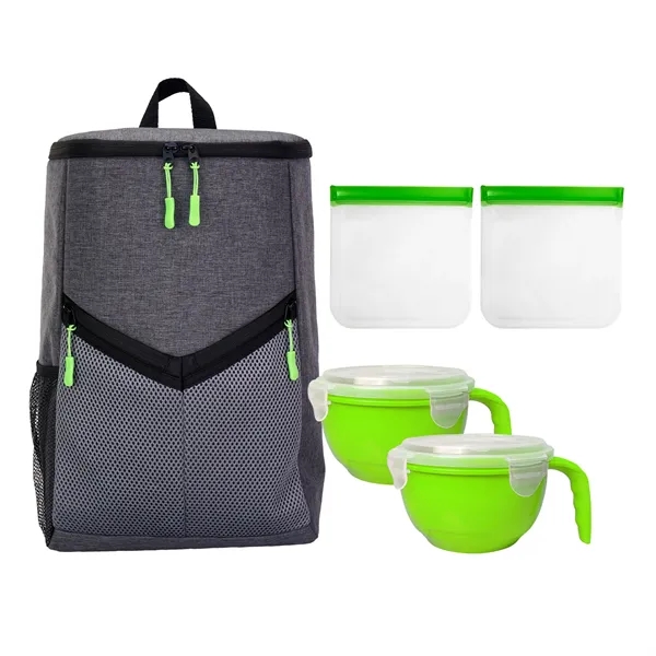 VICTORY NOODLE & SANDWICH COOLER BACKPACK SET... from ASI 30208 A P Specialties / AP Specialties
