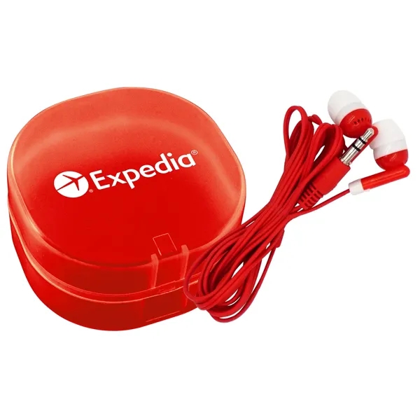 COLORFUL EAR BUD CARRY ALL... from ASI 30208 A P Specialties / AP Specialties