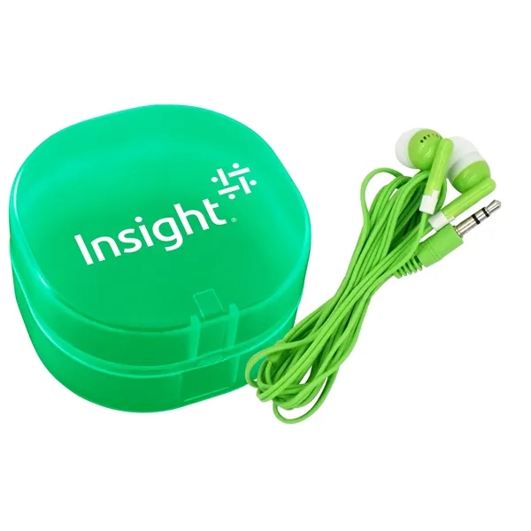 COLORFUL EAR BUD CARRY ALL... from ASI 30208 A P Specialties / AP Specialties