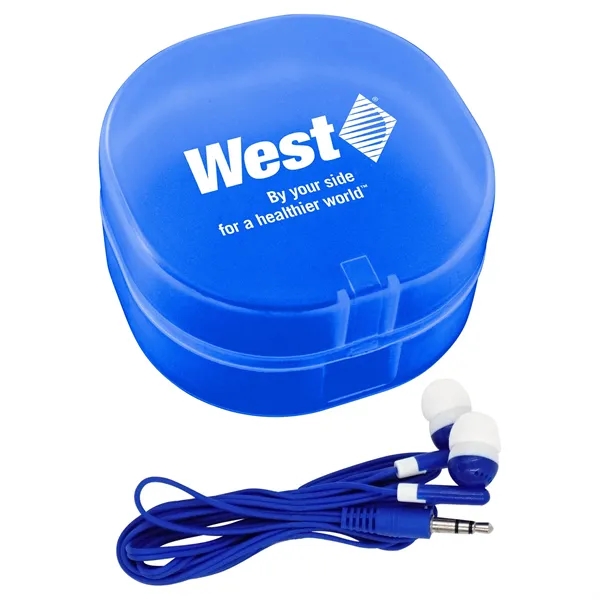 COLORFUL EAR BUD CARRY ALL... from ASI 30208 A P Specialties / AP Specialties